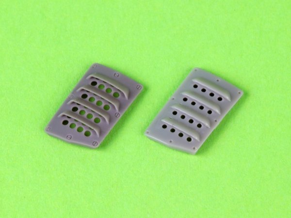 Master AM-32-143 P-51 Mustang - pokrywa wlotu powietrza do gaźnika - typ z żaluzjami dla RAF - wersja A (do modelu Zoukei-Mura) 1/32