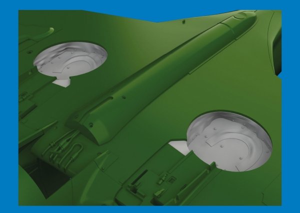 Eduard 6481068 P-40 wheel bays with canvas PRINT Eduard 1/48