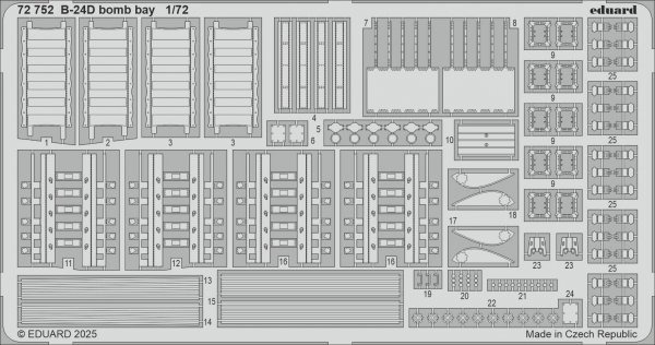Eduard 72752 B-24D bomb bay AIRFIX 1/72