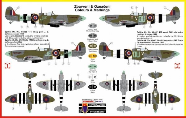 Kozavody Prostejov KPM0083 Supermarine Spitfire Mk.IXe (1:72)