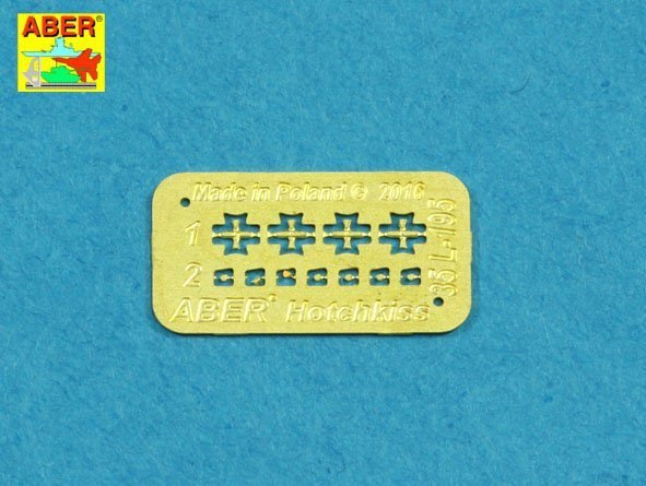 Aber 35L-198 Armament for British Vickers Medium Tank MK I OQF 3 pdr Vickers x1 pcs. 0.303 Vickers x2pcs. (1:35)