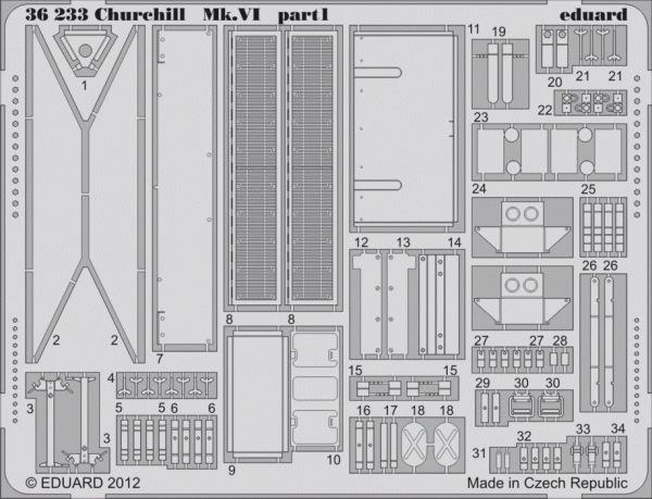 Eduard 36233 Churchill Mk. VI 1/35 AFV Club