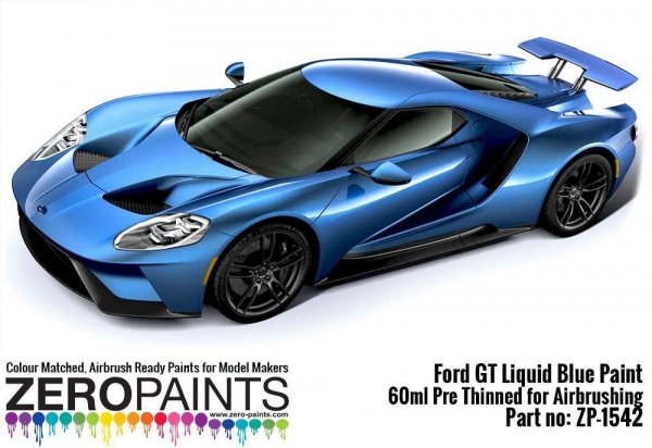 Zero Paints ZP-1542 Ford GT Liquid Blue Paint 60ml
