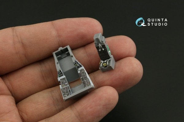 Quinta Studio QD72057 F-16CJ 3D-Printed &amp; coloured Interior on decal paper (Tamiya) 1/72