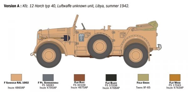 Italeri 6597 Horch 901 Typ 40 Kfz.12 1/35