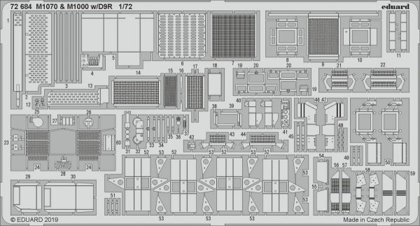 Eduard 72684 M1070 &amp; M1000 w/ D9R 1/72 TAKOM