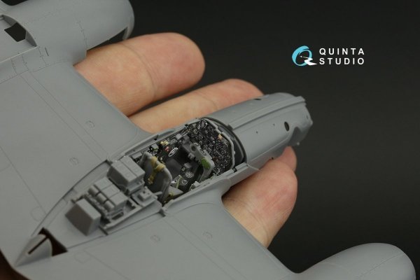 Quinta Studio QD48327 P-38J 3D-Printed &amp; coloured Interior on decal paper (Tamiya) 1/48