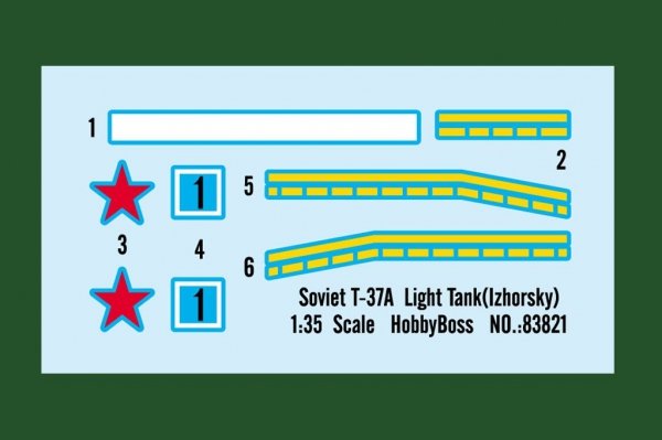 Hobby Boss 83821 Soviet T-37A Light Tank (Izhorsky) (1:35)