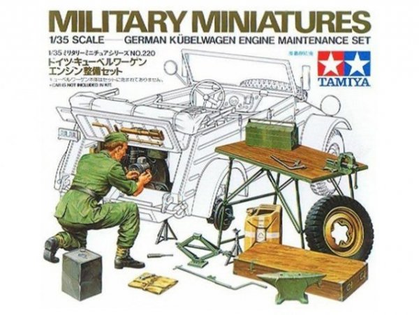 Tamiya 35220 German Kbelwagen Engine Maintenance Set (1:35)
