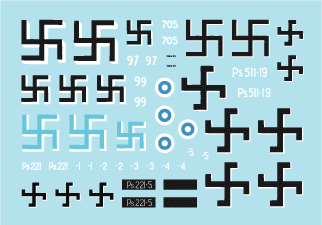 Star Decals 35-C1042 Finnish Tanks in WW2 # 6 1/35