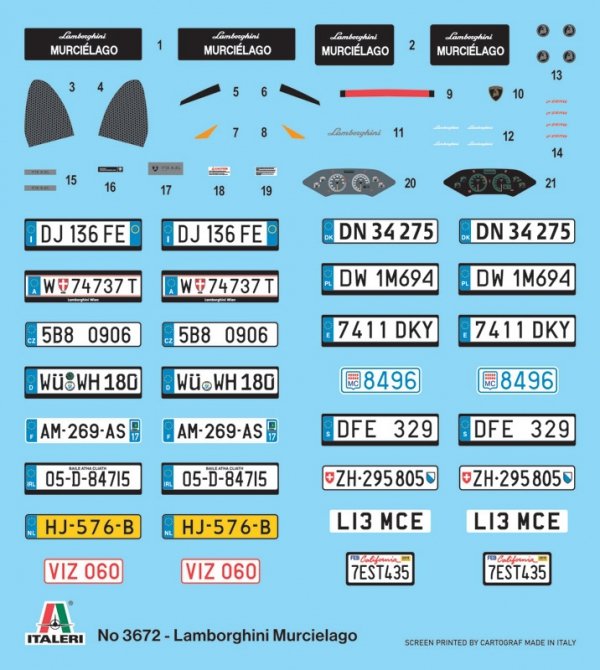 Italeri 3672 Lamborghini Murciélago 1/24