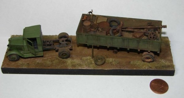 PST 72063 ZiS-10 Tractor with semi-trailer 1/72