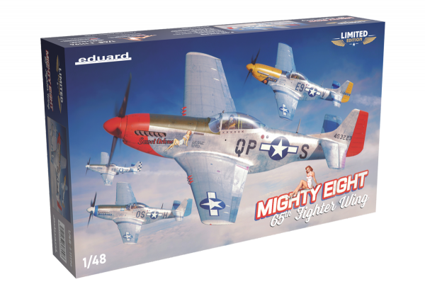 Eduard 11196 North American P-51 D Mustang - Mighty Eight (4th FG, 355th FG, 361st FG and 479th FG Decals) 1/48