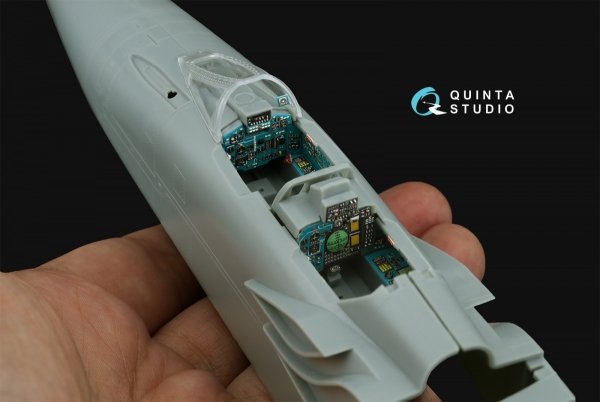 Quinta Studio QD48504 MiG-31B 3D-Printed &amp; coloured Interior on decal paper (Hobby Boss) 1/48