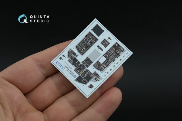 Quinta Studio QDS+32252 F-15C PAD-upgraded 3D-Printed &amp; coloured Interior on decal paper (Tamiya) (Small version) (with 3D-printed resin parts) 1/32