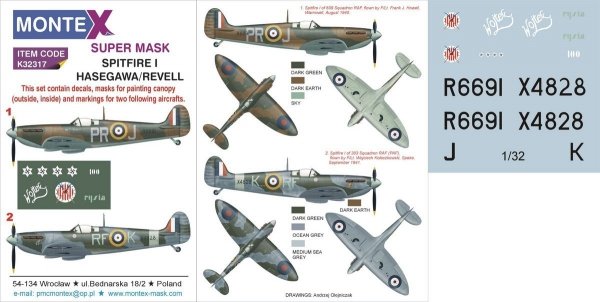 Montex K32317 SPITFIRE I 1/32