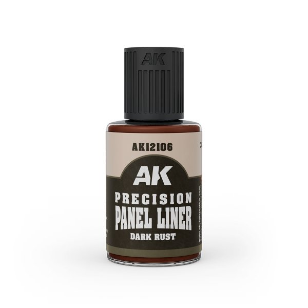 AK Interactive AK12106 DARK RUST - PRECISION PANEL LINER 30ml