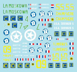 Star Decals 35-C1103 French Shermans # 2 1/35