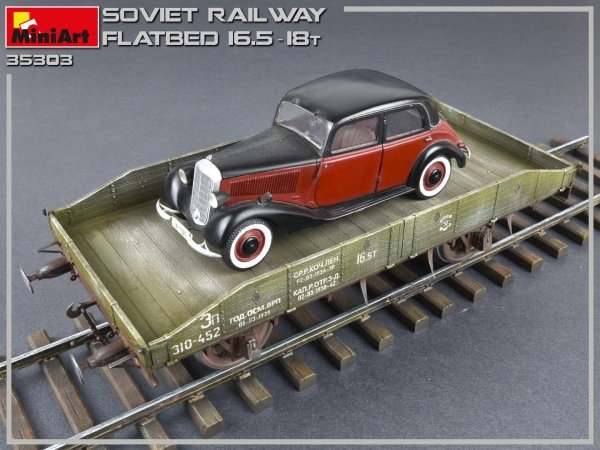 MiniArt 35303 Soviet Railway Flatbed 16,5-18t (1/35)