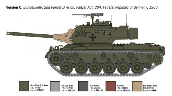 Italeri 6763 M47 Patton (New Parts) 1/35