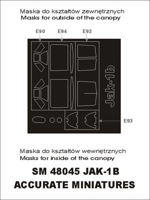 Montex SM48045 Jak-1 B ACCURATE MINIATURES