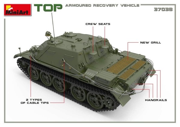MiniArt 37038 TOP ARMOURED RECOVERY VEHICLE 1/35