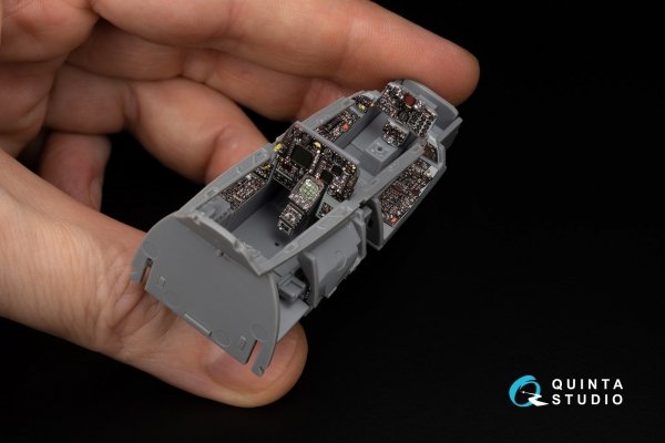 Quinta Studio QD+48448 F-4G early 3D-Printed &amp; coloured Interior on decal paper (Zoukei Mura SWS) (with 3D-printed resin parts) 1/48