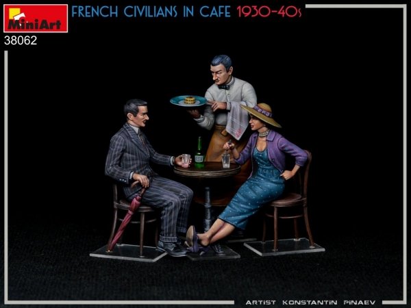 MiniArt 38062 FRENCH CIVILIANS IN CAFE 1930-40S 1/35