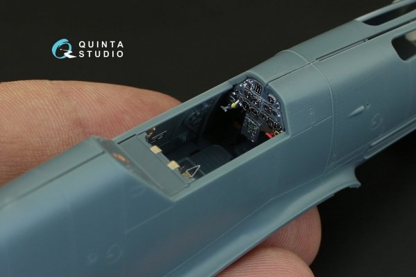 Quinta Studio QD48083 Bf 109F-2/F-4 3D-Printed &amp; coloured Interior on decal paper (for Eduard kit) 1/48