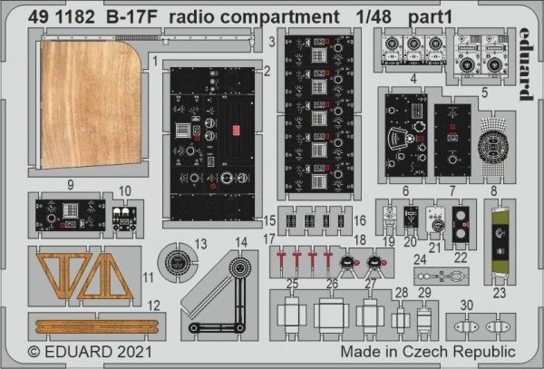 Eduard BIG49300 B-17F part III HKM 1/48