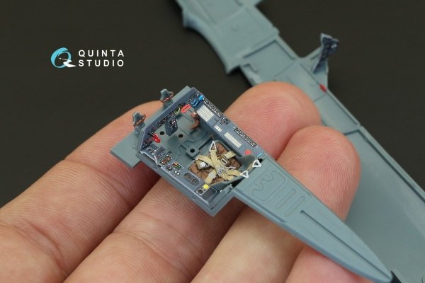 Quinta Studio QD48079 FW 190A-3 3D-Printed &amp; coloured Interior on decal paper (for Eduard kit) 1/48