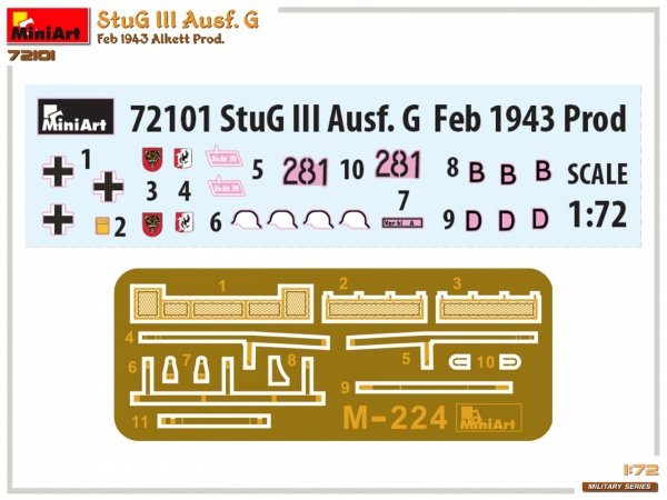 MiniArt 72101 StuG III Ausf. G Feb 1943 Prod. 1/72