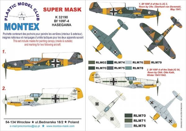 Montex K32190 BF 109F-4 1/32