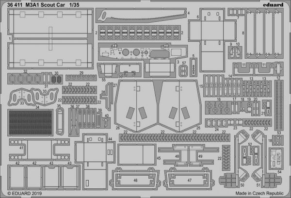 Eduard 36411 M3A1 Scout Car 1/35 TAMIYA