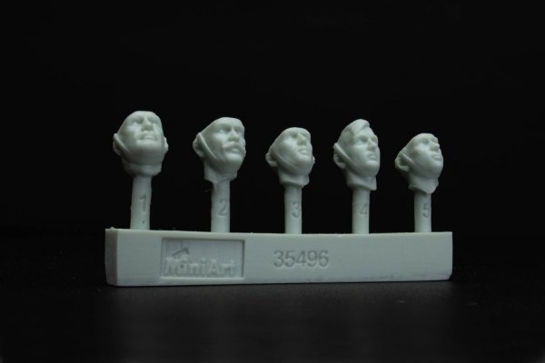 MiniArt 35496 British Tank Riders (NW Europe). Resin Heads 1 1/35