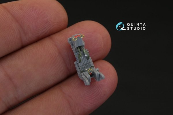 Quinta Studio QD72025 F-14A 3D-Printed &amp; coloured Interior on decal paper (for GWH kit) 1/72