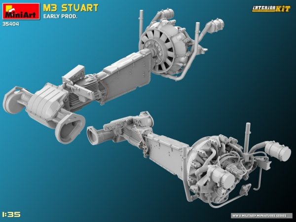MiniArt 35404 M3 STUART EARLY PROD. INTERIOR KIT 1/35