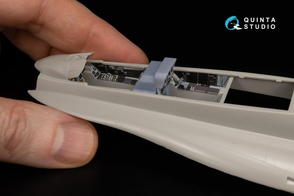 Quinta Studio QD+48347 FA-18D late 3D-Printed coloured Interior on decal paper (Hasegawa) (with 3D-printed resin parts) 1/48