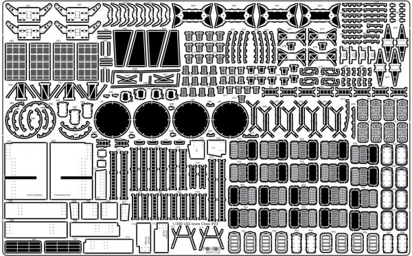Pontos 23004F1 USS BB-61 Iowa 1944 Detail Up Set (Teak tone stained wooden deck) (1:200)