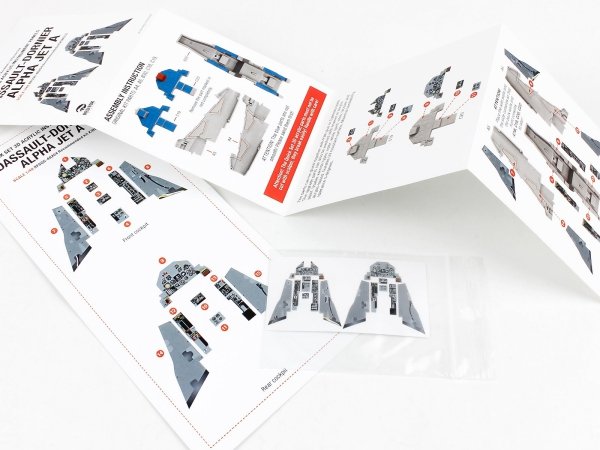 Red Fox Studio QS-48204 Dassault-Dornier Alpha Jet A for Kinetic 3D colored resin IP 1/48