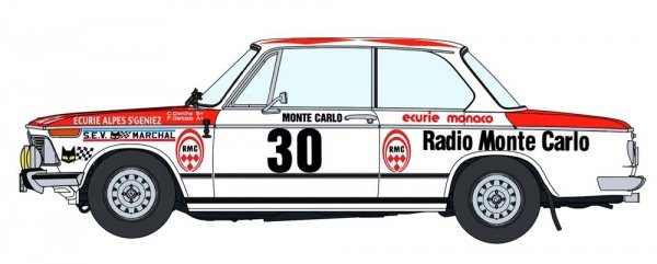 Hasegawa 20516 BMW 2002 tii “1975 Monte Carlo Rally” 1/24