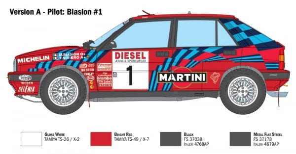 Italeri 4712 Lancia Delta HF Integrale Sanremo 1989 1/12