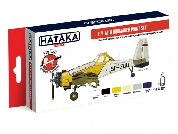 Hataka HTK-AS122 PZL M18 Dromader Paint Set 6 x 17ml
