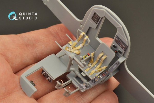 Quinta Studio QD48266 He 111H-3/H-6 3D-Printed &amp; coloured Interior on decal paper ( ICM ) 1/48