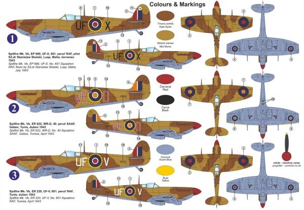 Kovozavody Prostejov KPM0257 Spitfire Mk.VB „Aboukir“ 1/72