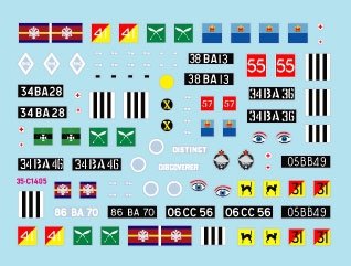 Star Decals 35-C1405 Ferret Mk 2/2 and Mk 2/3 Scout Cars. Malaya and Indonesia - Emergency and Confrontation in 1950-60s 1/35