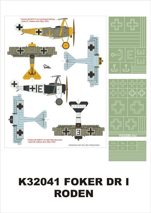 Montex K32041 Fokker Dr I (1) 1/32