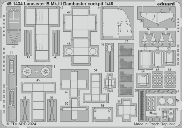 Eduard BIG49412 Lancaster B Mk. III Dambuster PART I HONG KONG MODELS 1/48
