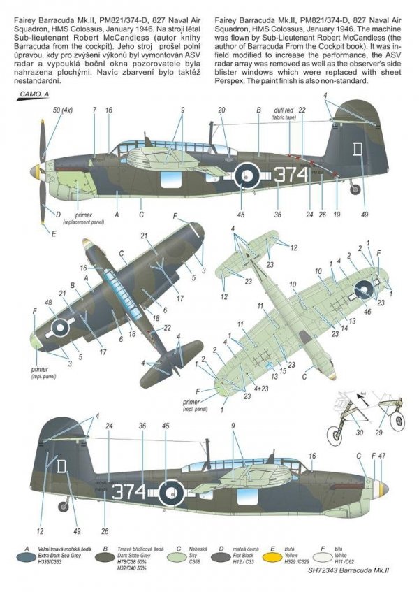 Special Hobby 72343 Fairey Barracuda Mk. II Pacific Fleet 1/72