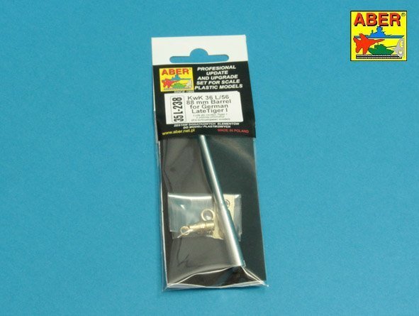 Aber 35L-238 KwK36/L56 88mm barrel for German lateTiger I (1:35)